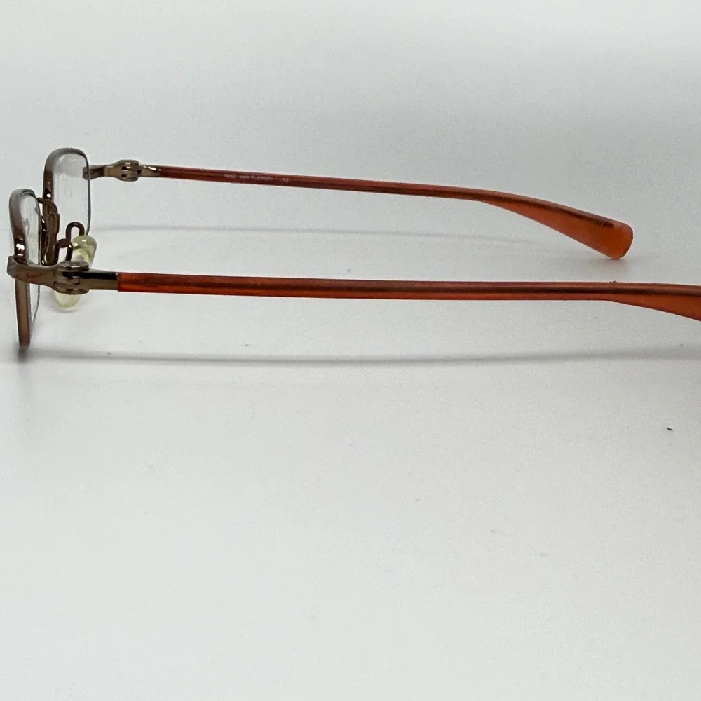 Nike 4617 222 Flexon Eyeglasses Frames Brown Orange‎ Rectangular 45-19-130 21572